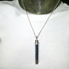 Blue Kyanite Pendant with Freshwater Pearl | 925 Sterling Silver | Focus | EMF Protection | No Negativity | Spiritual Vision | Crystal Heart  Australia 1986