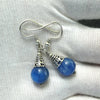Blue Kyanite Earring  | 10 mm beads | Ornate 925 Silver Cap |  Deflect Negativity, EMF  | Spirit Journey | Manifest Vision | Crystal Heart Melbourne est 1986