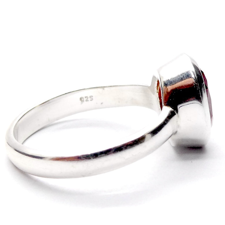 Kyanite Ring | Mandarin Orange Gemstone |  Faceted Oval | 925 Sterling Silver | US Size 6 | AUS Size L1/2 | Stimulating Mental and Physical Energy | Deflect negative energy | Crystal Heart Melbourne est 1986