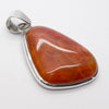Fire Agate Pendant | Freeform Cabochon | Bezel Set | 925 Sterling Silver | Creativity | return Negative energy to source | Crystal Heart Melbourne est 1986