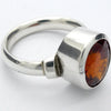 Hessonite Garnet Ring | Teardrop Cab | 925 Silver | US Size 7/5 | AUS Size O1/2 | Stimulating Centering Creative | Prosperity | Crystal Heart Melbourne est 1986