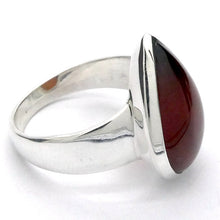 Load image into Gallery viewer, Hessonite Garnet Ring | Teardrop Cab | 925 Silver | US Size 8 | AUS Size P1/2 | Stimulating Centering Creative | Prosperity | Crystal Heart Melbourne est 1986