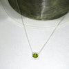 Peridot Necklace | Faceted Oval | 925 Sterling Silver | Dainty Setting | Genuine Gemstones from Crystal Heart Melbourne Est 1986