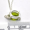Peridot Necklace | Faceted Oval | 925 Sterling Silver | Dainty Setting | Genuine Gemstones from Crystal Heart Melbourne Est 1986