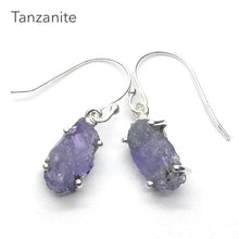 Load image into Gallery viewer, Tanzanite Earrings |Raw Crystal Nuggets | Blue Violet | 925 Sterling Silver | Achieve peak potential with Joy &amp; Support | Crystal Heart Melbourne est 1986
