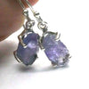 Tanzanite Earrings |Raw Crystal Nuggets | Blue Violet | 925 Sterling Silver | Achieve peak potential with Joy & Support | Crystal Heart Melbourne est 1986