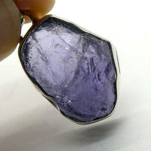 Tanzanite Pendant | Raw uncut Nugget | 925 Sterling Silver | Violet blue | Achieve your spiritual potential  | Genuine Gems at Crystal Heart Melbourne est 1986