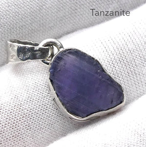 Tanzanite Pendant | Raw uncut Nugget | 925 Sterling Silver | Violet blue | Achieve your spiritual potential  | Genuine Gems at Crystal Heart Melbourne est 1986