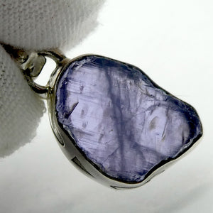 Tanzanite Pendant | Raw uncut Nugget | 925 Sterling Silver | Violet blue | Achieve your spiritual potential  | Genuine Gems at Crystal Heart Melbourne est 1986