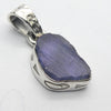 Tanzanite Pendant | Raw uncut Nugget | 925 Sterling Silver | Violet blue | Achieve your spiritual potential  | Genuine Gems at Crystal Heart Melbourne est 1986