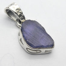 Load image into Gallery viewer, Tanzanite Pendant | Raw uncut Nugget | 925 Sterling Silver | Violet blue | Achieve your spiritual potential  | Genuine Gems at Crystal Heart Melbourne est 1986
