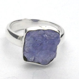Tanzanite Ring | Raw Nugget | 925 Sterling Silver |  Blue-Purple | Spiritual Evolution | US Size 6 | AUS Size L1/2 | Crystal Heart Melbourne est 1986