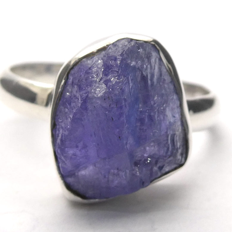 Tanzanite Ring | Raw Nugget | 925 Sterling Silver |  Blue-Purple | Spiritual Evolution | US Size 10 | AUS Size T1/2 | Crystal Heart Melbourne est 1986