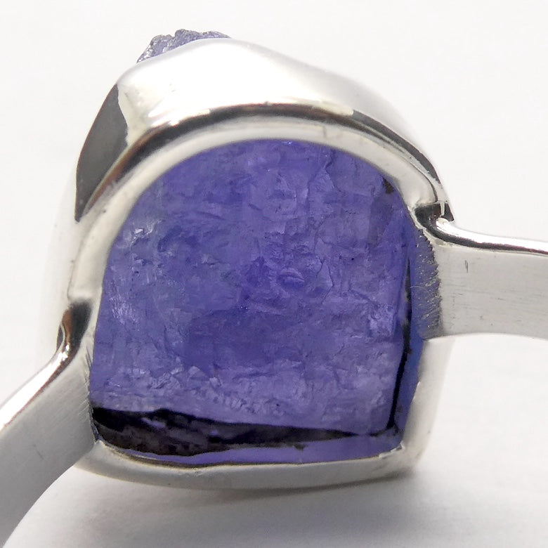 Tanzanite Ring | Raw Nugget | 925 Sterling Silver |  Blue-Purple | Spiritual Evolution | US Size 10 | AUS Size T1/2 | Crystal Heart Melbourne est 1986