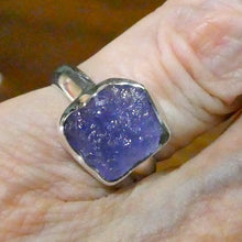 Load image into Gallery viewer, Tanzanite Ring | Raw Nugget | 925 Sterling Silver |  Blue-Purple | Spiritual Evolution | US Size 6 | AUS Size L1/2 | Crystal Heart Melbourne est 1986
