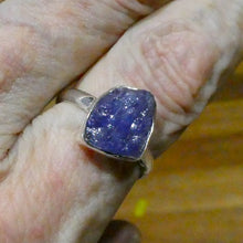 Load image into Gallery viewer, Tanzanite Ring | Raw Nugget | 925 Sterling Silver |  Blue-Purple | Spiritual Evolution | US Size 10 | AUS Size T1/2 | Crystal Heart Melbourne est 1986