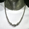 Silver Necklace | graded hollow spheres | 925 Sterling Silver | Designer | Crystal Heart Melbourne Est 1986