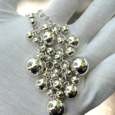 Silver Necklace | Hollow Bubbles | 925 Sterling Silver | Designer | Crystal Heart Melbourne Est 1986