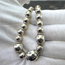 Load image into Gallery viewer, Silver Necklace | graded hollow spheres | 925 Sterling Silver | Designer | Crystal Heart Melbourne Est 1986