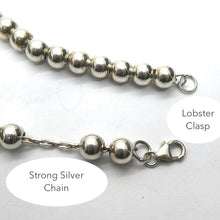 Load image into Gallery viewer, Silver Necklace | graded hollow spheres | 925 Sterling Silver | Designer | Crystal Heart Melbourne Est 1986