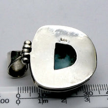 Load image into Gallery viewer, Larimar Pendant | 925 Sterling Silver | Freeform Cabochon| Bezel Set | Dominican Republic Caribbean | Ocean Sky blue Pectolite | Crystal Heart Melbourne est 1986