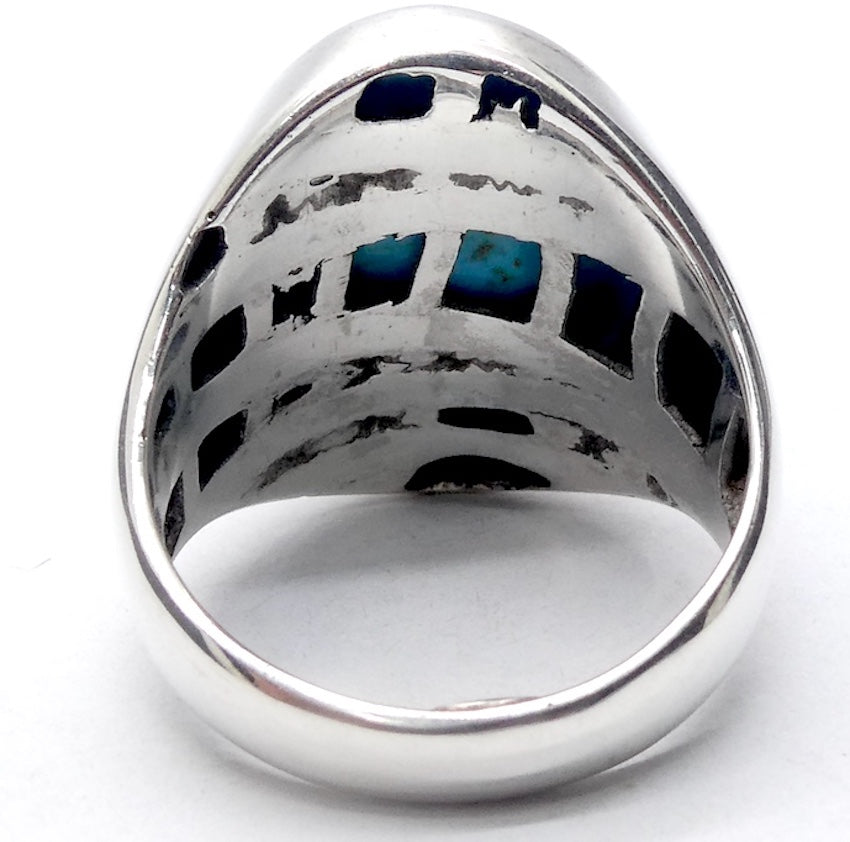 Turquoise Ring | 925 Sterling Silver | Italian Designer | Arizona Robin's Egg Blue | US Size 9 | AUS Size R1/2 | Crystal Heart Melbourne Australia est 1986