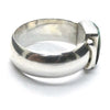 Turquoise Ring | Oblong Cab | 925 Sterling Silver | Nice Blue, Black Veins | US Size 7.5 | AUS Size O1/2 | Crystal Heart Australia est 1986