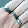 Turquoise Ring | Raw Polished Nuggets | Indian Silver | Beautiful Blue, Black Veins | Adjustable US Size 7.5 to 9 | Crystal Heart Australia est 1986