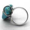 Arizona Turquoise Ring | Polished Freeform Nugget | Robins Egg Blue | 925 Sterling Silver | US Size 7 | AUS Size N1/2 | Crystal Heart Australia est 1986
