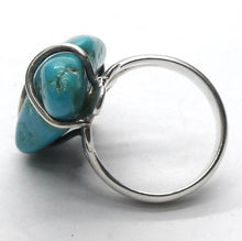 Load image into Gallery viewer, Arizona Turquoise Ring | Polished Freeform Nugget | Robins Egg Blue | 925 Sterling Silver | US Size 7 | AUS Size N1/2 | Crystal Heart Australia est 1986