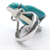 Arizona Turquoise Ring | Polished Freeform Nugget | Robins Egg Blue | 925 Sterling Silver | US Size 7 | AUS Size N1/2 | Crystal Heart Australia est 1986