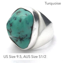 Load image into Gallery viewer, Turquoise Ring | 925 Sterling Silver | Italian Designer | Arizona Robin's Egg Blue | US Size 9.5 | AUS Size S1/2 | Crystal Heart Melbourne Australia est 1986