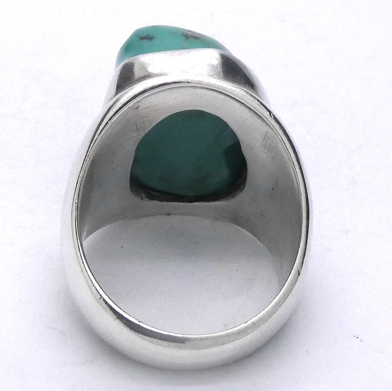 Turquoise Ring | 925 Sterling Silver | Italian Designer | Arizona Robin's Egg Blue | US Size 9.5 | AUS Size S1/2 | Crystal Heart Melbourne Australia est 1986
