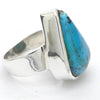 Persian Turquoise Ring | 925 Silver | Teardrop | Golden crystals Pyrites | Sagittarius Scorpio Pisces | US Size ( | AUS R1/2 | Crystal Heart Melbourne est 1986