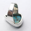 Persian Turquoise Ring | 925 Silver | Teardrop | Golden crystals Pyrites | Sagittarius Scorpio Pisces | US Size ( | AUS R1/2 | Crystal Heart Melbourne est 1986