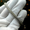 Bracelet 925 Sterling Silver  | Heavy Woven Snake Chain | Robust clasp | DK Trade Mark | Crystal Heart Melbourne Australia since 1986