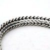 Bracelet 925 Sterling Silver Snake Chain | Oval Cross Section | Strong Push Pull Clasp | DK Trade Mark | Masculine style with a touch of class | Crystal Heart Melbourne Australia since 1986