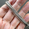 Bracelet 925 Sterling Silver Snake Chain | Oval Cross Section | Strong Push Pull Clasp | DK Trade Mark | Masculine style with a touch of class | Crystal Heart Melbourne Australia since 1986