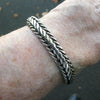 Bracelet 925 Sterling Silver Snake Chain | Oval Cross Section | Strong Push Pull Clasp | DK Trade Mark | Masculine style with a touch of class | Crystal Heart Melbourne Australia since 1986