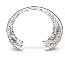 Load image into Gallery viewer, Cuff Bracelet with Elephants | Wide | Pressed 925 Sterling Silver | Crystal Heart Melbourne Australia since 1986
