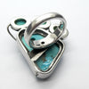 Turquoise Ring | Freeform with 3 Oval Cabs | 925 Silver | Sagittarius Scorpio Pisces | US Size 6.25 | AUS M | Crystal Heart Melbourne est 1986