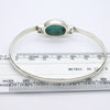 Turquoise Bracelet cuff | Sturdy 925 Sterling Silver | Invisible Clasp | Cabochon Oval | Crystal Heart Melbourne Australia since 1986