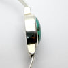 Turquoise Bracelet cuff | Sturdy 925 Sterling Silver | Invisible Clasp | Cabochon Oval | Crystal Heart Melbourne Australia since 1986