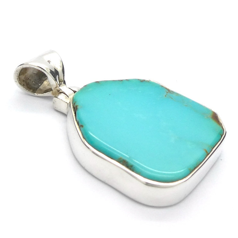 Turquoise Pendant | Robins Egg Blue | 925 Sterling Silver | Open back |  Sagittarius Taurus Pisces | Crystal Heart Melbourne est 1986