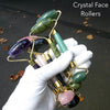 Crystal Dual Face Roller | Skin Care |  Rose Quartz | Amethyst | Jade | Terahertz Aventurine | Bian Stone | Crystal Heart Melbourne Australia since 1986
