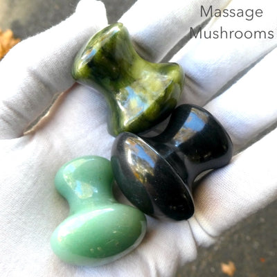 Crystal Massage Mushroom | Skin Care | Chinese  Medicine  | Amethyst | Jade | Bian Stone | Crystal Heart Melbourne Australia since 1986
