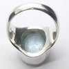 Aquamarine Ring | Large Faceted Oval | Fine 925 Sterling Silver | US Size 7 | AUS Size N1/2 | Genuine Gems from Crystal Heart Melbourne Australia since 1986
