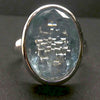 Aquamarine Ring | Large Faceted Oval | Fine 925 Sterling Silver | US Size 8.25 | AUS Size Q | Genuine Gems from Crystal Heart Melbourne Australia since 1986