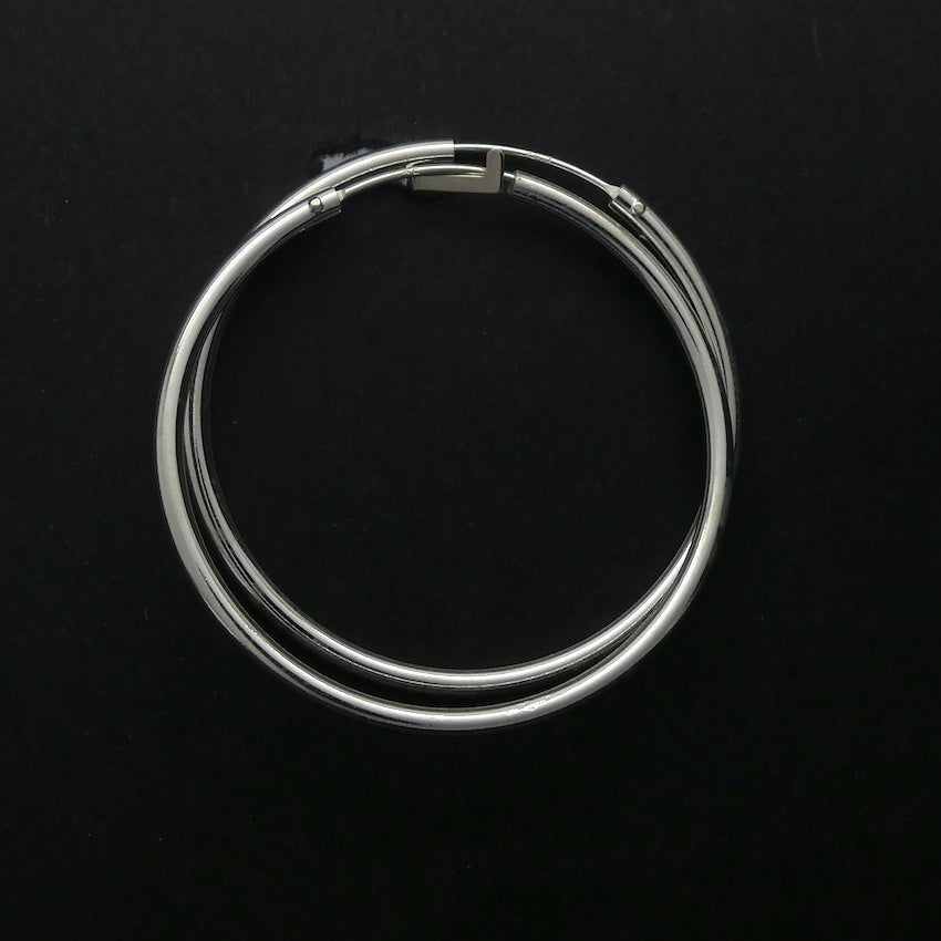 Hoop Earrings | 925 Sterling Silver | Strong but light weight | Genuine Gems from Crystal Heart Melbourne Australia since 1986