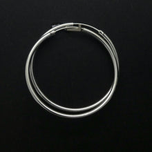 Load image into Gallery viewer, Hoop Earrings | 925 Sterling Silver | Strong but light weight | Genuine Gems from Crystal Heart Melbourne Australia since 1986
